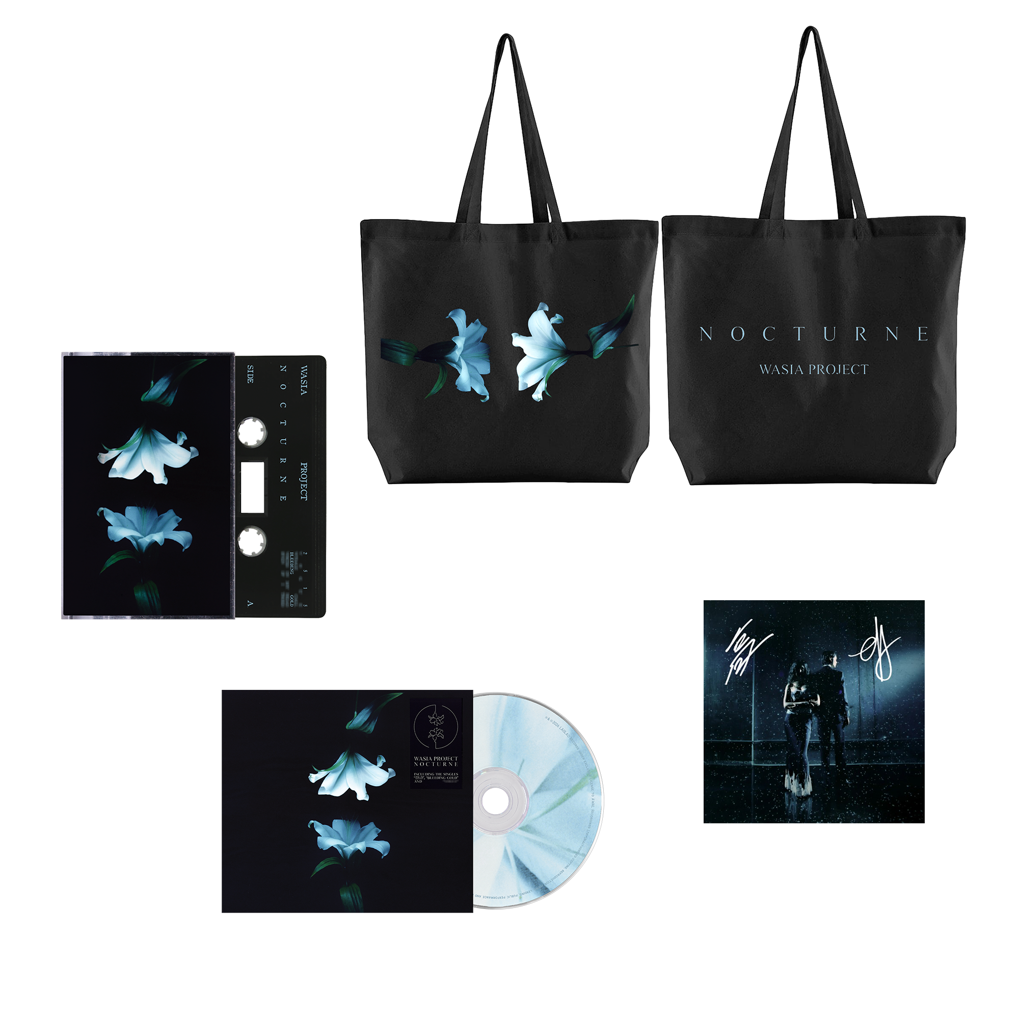 Nocturne | CD, Cassette & Organic Cotton Tote Bundle (with signed artcard)